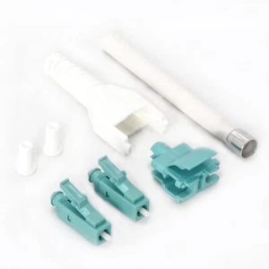 Connettore Uniboot Duplex Multimodale LC/UPC OM3 Bianco Acqua (confezione da 10) - Foto 1 di 1