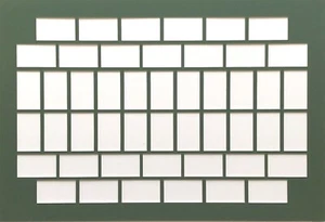 GALLAHER 48 CIGARETTE CARD MOUNT 26H/22V - In Maroon, Green or Antique White - Picture 1 of 4