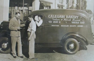 1930er Chevrolet Händler 8x10 Foto Werbung Van - Calegari Bakery Union St - Bild 1 von 5