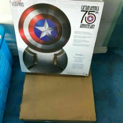 1:1 Captain America Marvel 75th Anniversary Legends Vibranium Shield Cos Props