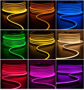 LED Flexible Neon Rope Light Room Party Commercial Lighting Strip Outdoor 110V - Picture 1 of 111