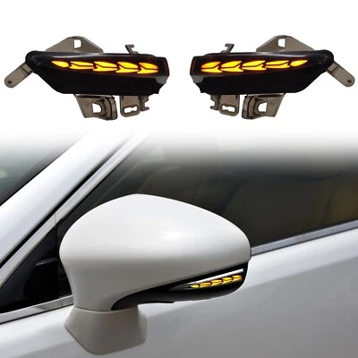 Side Mirrors LED Turn Signals Lights for Lexus IS350 ES350 RC300 LS460 CT200h - Image 1 of 4