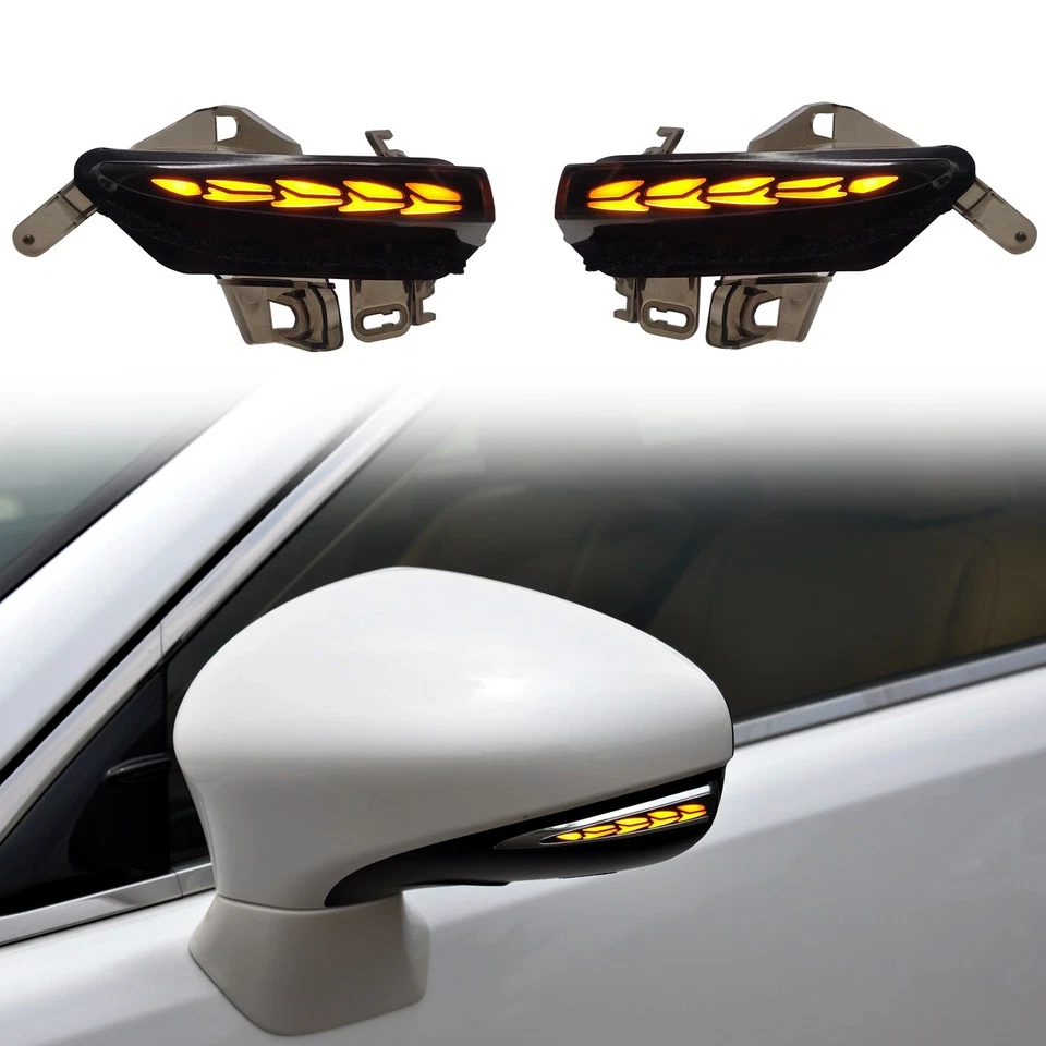 Side Mirrors LED Turn Signals Lights for Lexus IS350 ES350 RC300 LS460 CT200h - Image 1 of 4