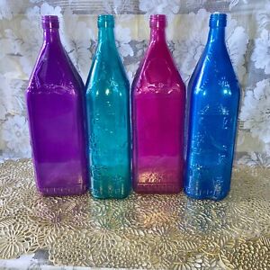 Colored Glass Wine Bottles, Bottle Tree, Tinted Glass Bottles, Craft Bottle