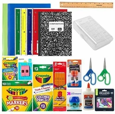 Back to School Essentials Supplies Pack Kit Bundle - Grades K-8 | - Image 1 of 4