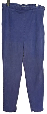 Pantalones Forenza Vintage Años 80 Azul Marino Cremallera Lateral Pierna Cónica Foto 1 de 4