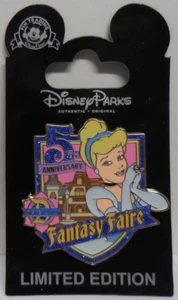 Disney pin DLR Cast Exclusive Disneyland Fantasy Faire 5th Anniversary Pin LE500 - Picture 1 of 3