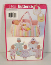 Butterick 5508 Doll Clothing, Bunting, Diaper Bag 15"-16" Doll Pattern Uncut