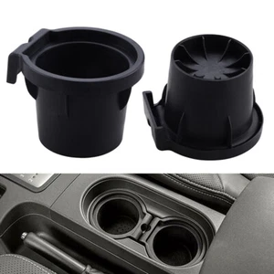 For 2005-2019 Nissan Frontier Xterra Console Cup Holder Inserts Liner Black - Picture 1 of 6