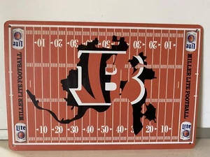 Cincinnati Bengals - Miller Lite Beer Metal Sign - National Football League - Picture 1 of 4