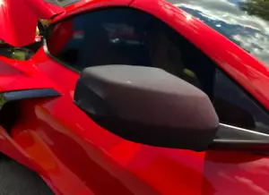 2020 -2024 C8 Corvette Mirror Mask Bra NoviStretch Mesh Protective EASY ON & OFF - Foto 1 di 4