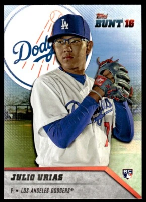 2016 TOPPS BUNT ROOKIE JULIO URIAS R6 - Image 1 of 2