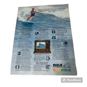 Anuncio impreso vintage original de televisión RCA Colortrak 1980 - Imagen 1 de 3