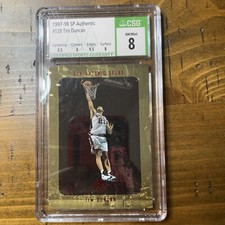 1997-98 SP Authentic #128 Tim Duncan RC CSG 8