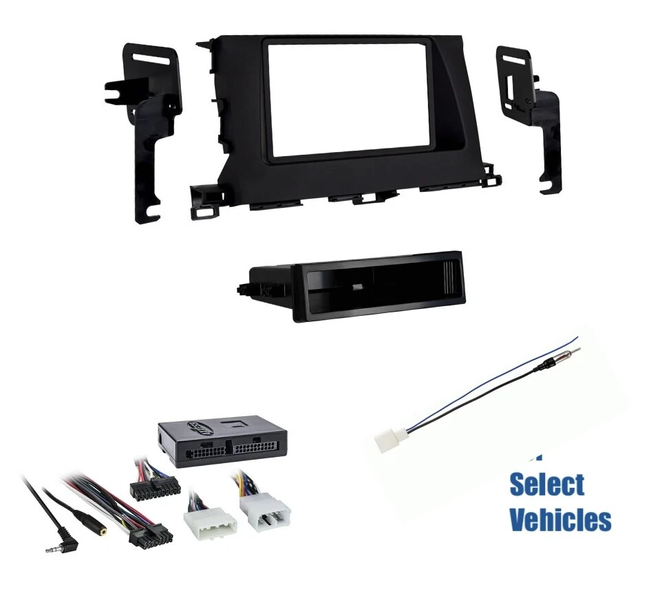 1 DIN汽车立体声收音机套件电线适用于2014-2019年丰田Highlander带JBL +转向 — 第 1/1 张图片