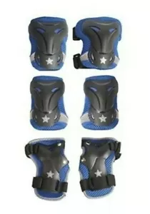 KIDS Knee Elbow Wrist Pad Set Biking Skating Protective Gear Adjustable - Picture 1 of 1