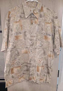 Camisa Hawaiana TORI RICHARD Para Hombre L Multicolor Algodón Césped Hecha en EE. UU. - Imagen 1 de 9