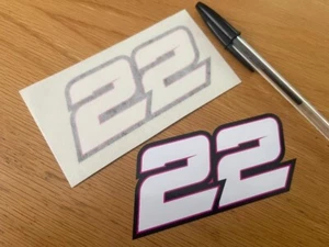 Jason O'Halloran número de carrera 22 - (par pequeño) - vendedor del Reino Unido - Imagen 1 de 1
