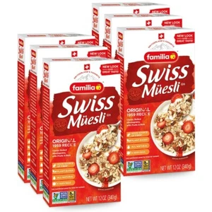 Familia Swiss Muesli Cereal, Original Recipe with Fruit and Nuts, Enjoy Hot/Cold - Picture 1 of 9