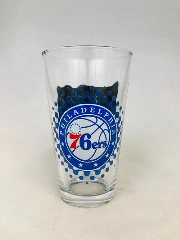 PHILADELPHIA SIXERS 76ERS CHALK PINT GLASS - NEW! Cover