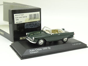 Minichamps 1/43 - Auto Union 1000 SP 1958 Verte