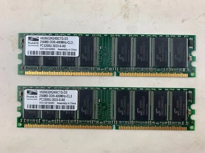 ProMOS 512MB Desktop Ram - V826632K24SCTG-D3 - DDR-400Mhz-CL3 - Image 1 of 4