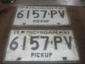 Camioneta pickup Michigan 1961 matrícula 1 par usada - Imagen 1 de 7