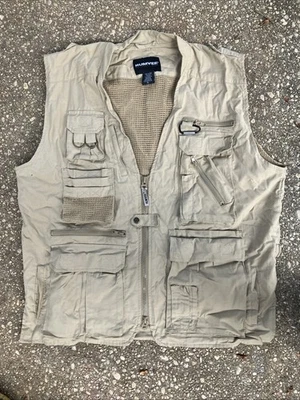 Humvee Vest Men's XL Cargo Safari Fishing Utility Photography Hiking Tactical - Image 1 of 4