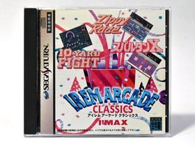 [With obi and postcard] Irem Arcade Classics Sega Saturn Good Condition