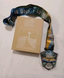 Forty Forty Challenge 2025 Walk With Jesus Medal John 3:16 Exercise New in Box - Picture 1 of 4