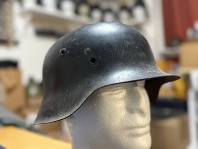 Original Ww2 German M42 Helmet Shell (NS66) - Image 1 of 4