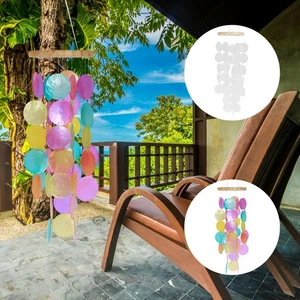 Shell Wind Chimes Handmade Seashell Windchimes Hanging Colorful/White jemLk - Picture 1 of 18