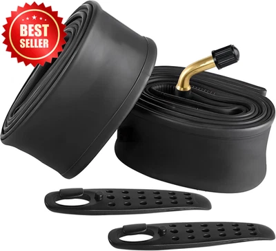 2 Packs 14x2.125" Heavy-Duty Electric Scooter E-Bike Inner Tube Angled Valve US - Image 1 of 4