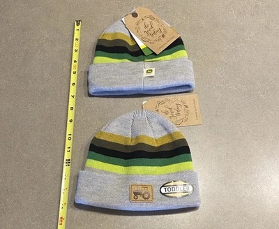 Set Of 2 New John Deere Stocking Hats New With Tags Toddler  - Image 1 of 4