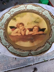 Angel Serving Tray Vintage - Picture 1 of 2