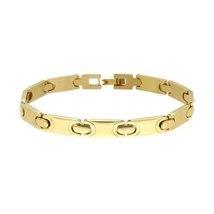 Herrenarmband aus Stahl Farbe Gold (7 mm) - Bild 1 von 1