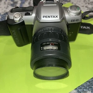 Vintage Camera Pentax ZX-10 35mm SLR Film W/ Carry Bag Photography Black Photo - Picture 1 of 10