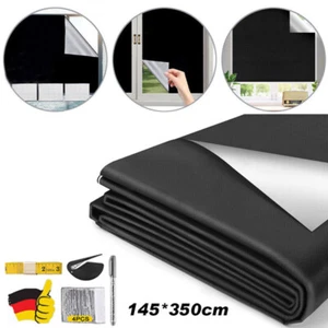Fenster Verdunklung verdunklungsstoff Ohne Bohren Verdunkelungsrollo Thermofolie - Bild 1 von 18