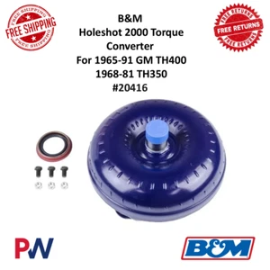 B&M Holeshot 2000 Stall Torque Converter For 1965-1991 GM TH400 & 1968-81 TH350 - Picture 1 of 4
