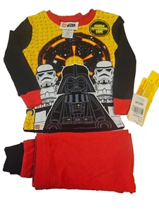 LEGO STAR WARS Boy's Pajama Set, Size 4, Red/Black, Brand New, - Picture 1 of 9