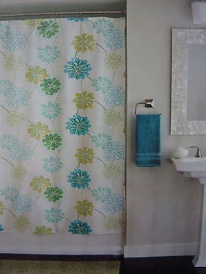 West St. Designs Bree Fabric Shower Curtain 70" x 72" NIP - Image 1 of 4