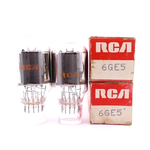 Dos excelentes tubos de barrido RCA 6GE5 NUEVOS EN CAJA 2X O Getters prueba FUERTE HICKOK 6000A - Imagen 1 de 3
