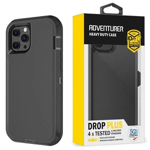 For iPhone 11 12 13 14 15 Pro Max Shockproof Hybrid Armor Heavy Duty Case Cover - Picture 1 of 11