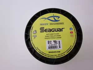 Seaguar INVIZX 100% Fluorocarbon Fishing Line 8LB 1000YD - Picture 1 of 2