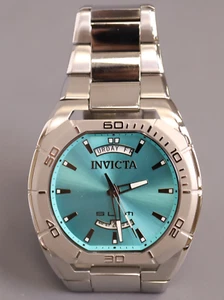 INVICTA Slim Hombres 48mm Acero Inoxidable Acero Turquesa Dial VJ55 Cuarzo - Imagen 1 de 7