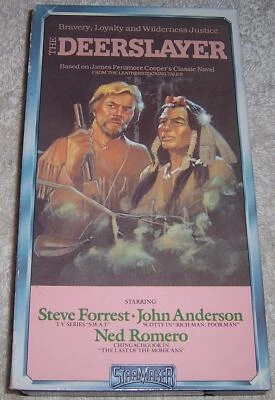 The Deerslayer VHS Video Steve Forrest John Anderson Ned Romero - Image 1 of 2