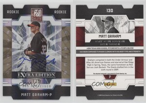 2009 Donruss Elite Extra Edition Status Gold Signatures /5 Matt Graham #130 Auto
