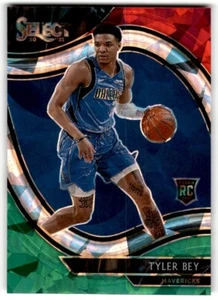 2020-21 Panini Select Prizm Red White Ice Green Tyler Bey #265 Dallas Mavericks - Picture 1 of 2