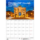 Reisezauber München Planer DIN A2 Kalendarz na 2025 Monachium Bawaria Niemcy -