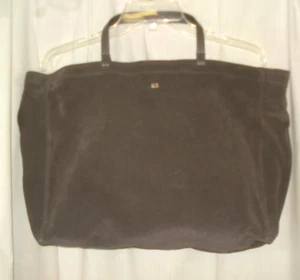 Mark & Graham Suede leather SOHO Tote Hand Bag Purse GREY - Picture 1 of 4